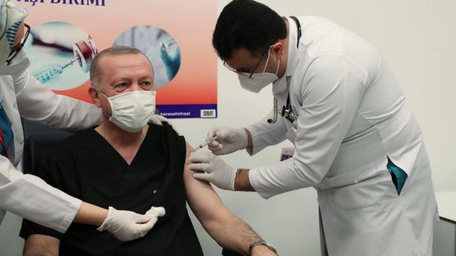 Cumhurbaşkanı Erdoğan, Aşısının İkinci Dozunu Yaptırdı