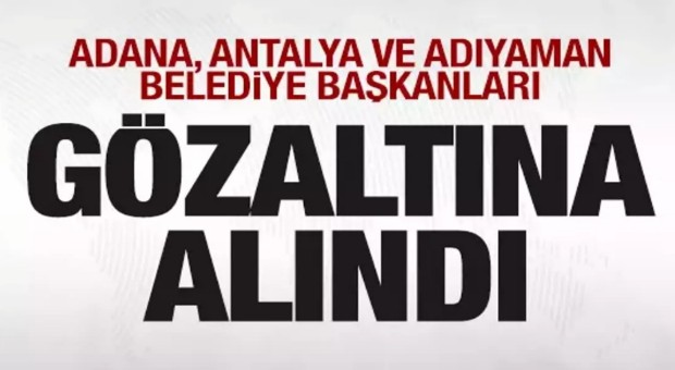 CHP'Lİ BELEDİYELERE OPERASYON SÜRÜYOR