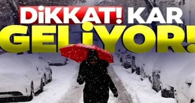 DİKKAT KAR GELİYOR 