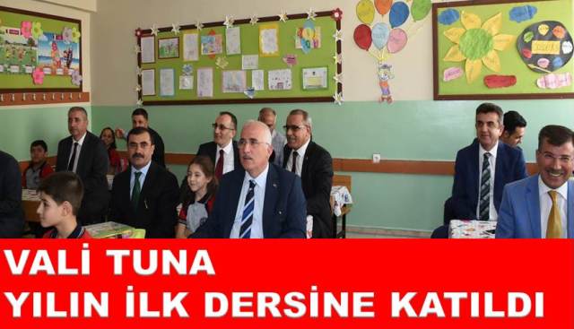 Vali Tuna Yılın İlk Dersine Katıldı