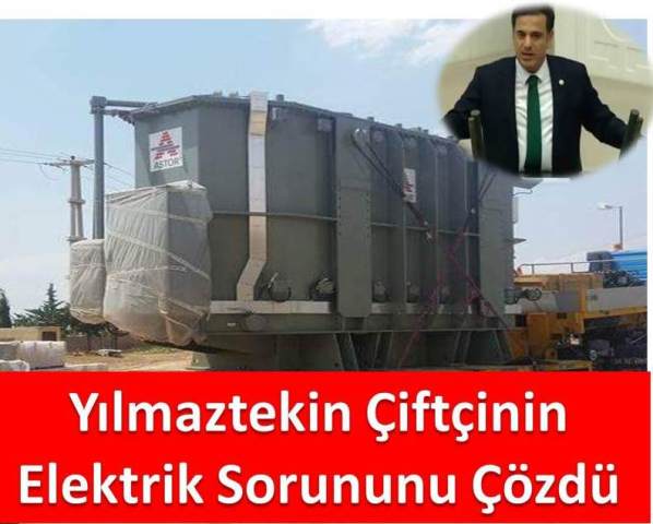 Yılmaztekin Çiftçinin Elektrik Sorununu Çözdü 