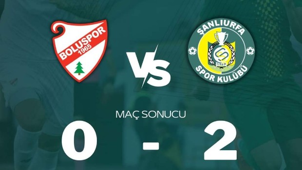 ŞANLIURFASPOR:2 BOLUSPOR:0