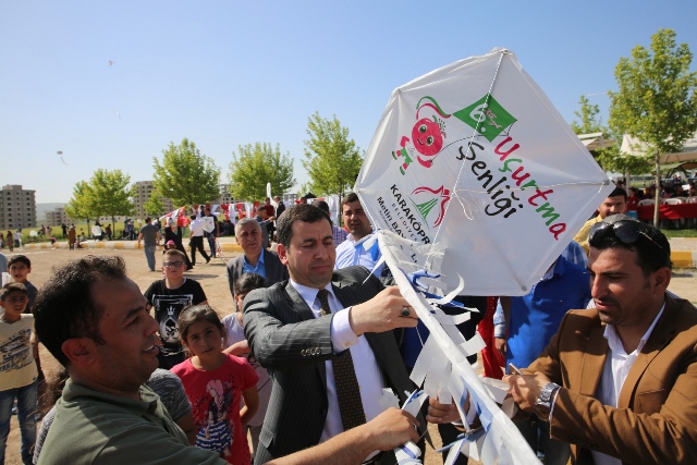 Karaköprü Semaları Uçurtmalarla Şenlendi