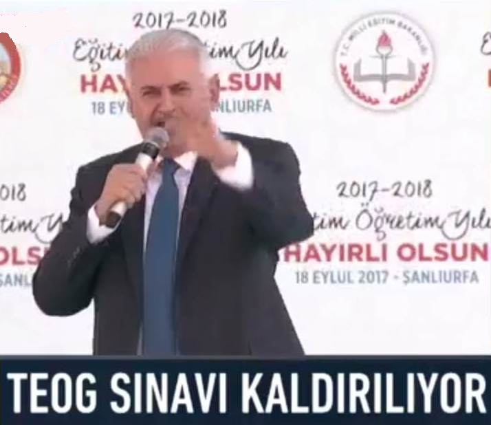 Başbakan Yıldırım öğrencilere sordu,TEOG kalksın mı?