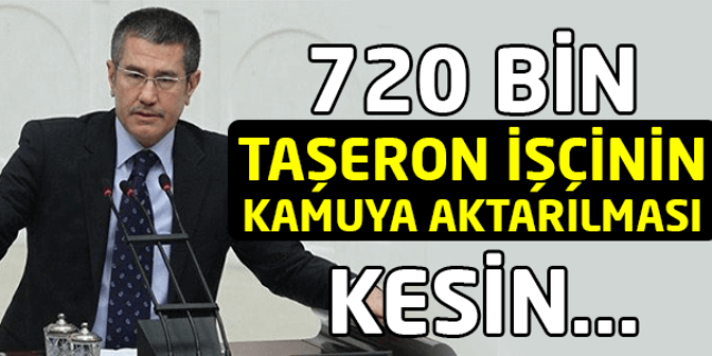 720 Bin Taşeron İşçisi Kamuya Aktarılıyor 